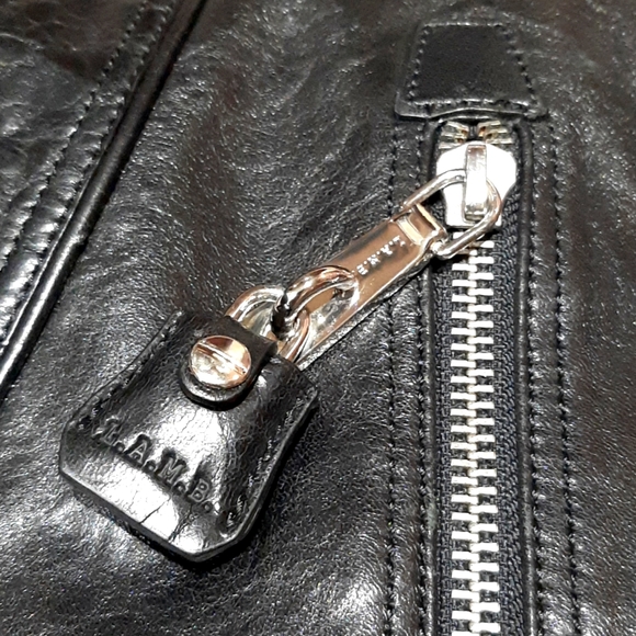 Rare NWOT L.A.M.B. Brunswick Curve Genuine Black Leather Bag by Gwen Stefani - Picture 8 of 13